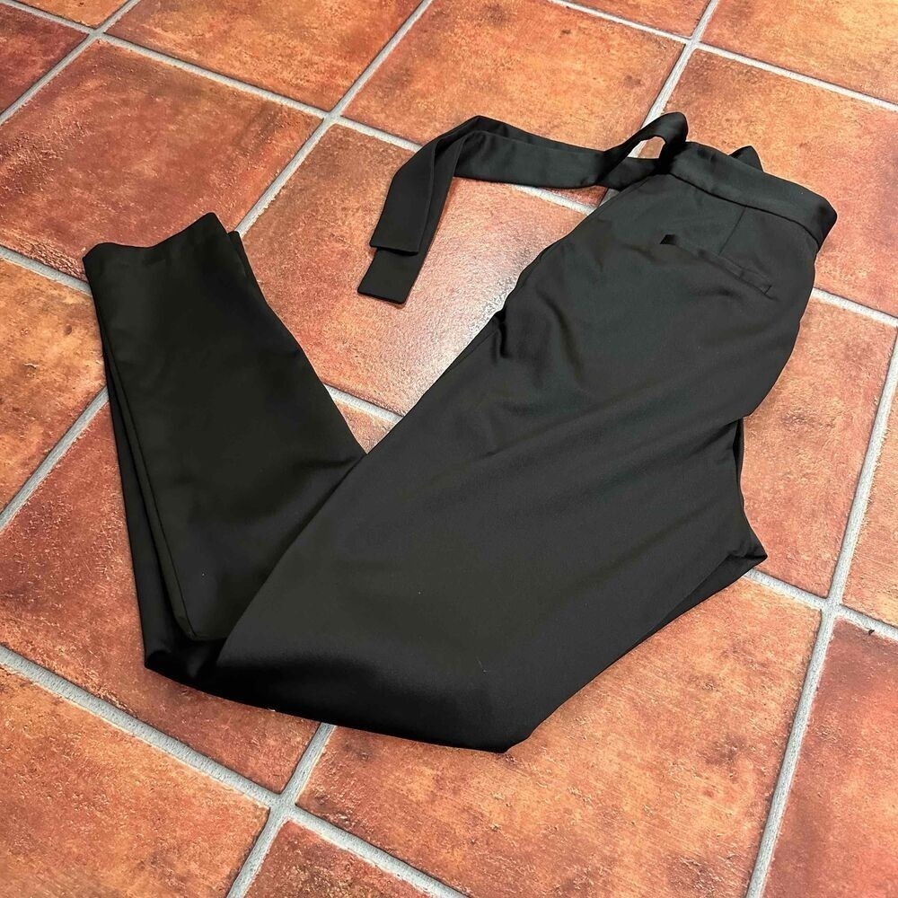 NWT Lavish Alice Black High-Waisted Tailored Trousers Size Extra Small - Picture 8 of 15